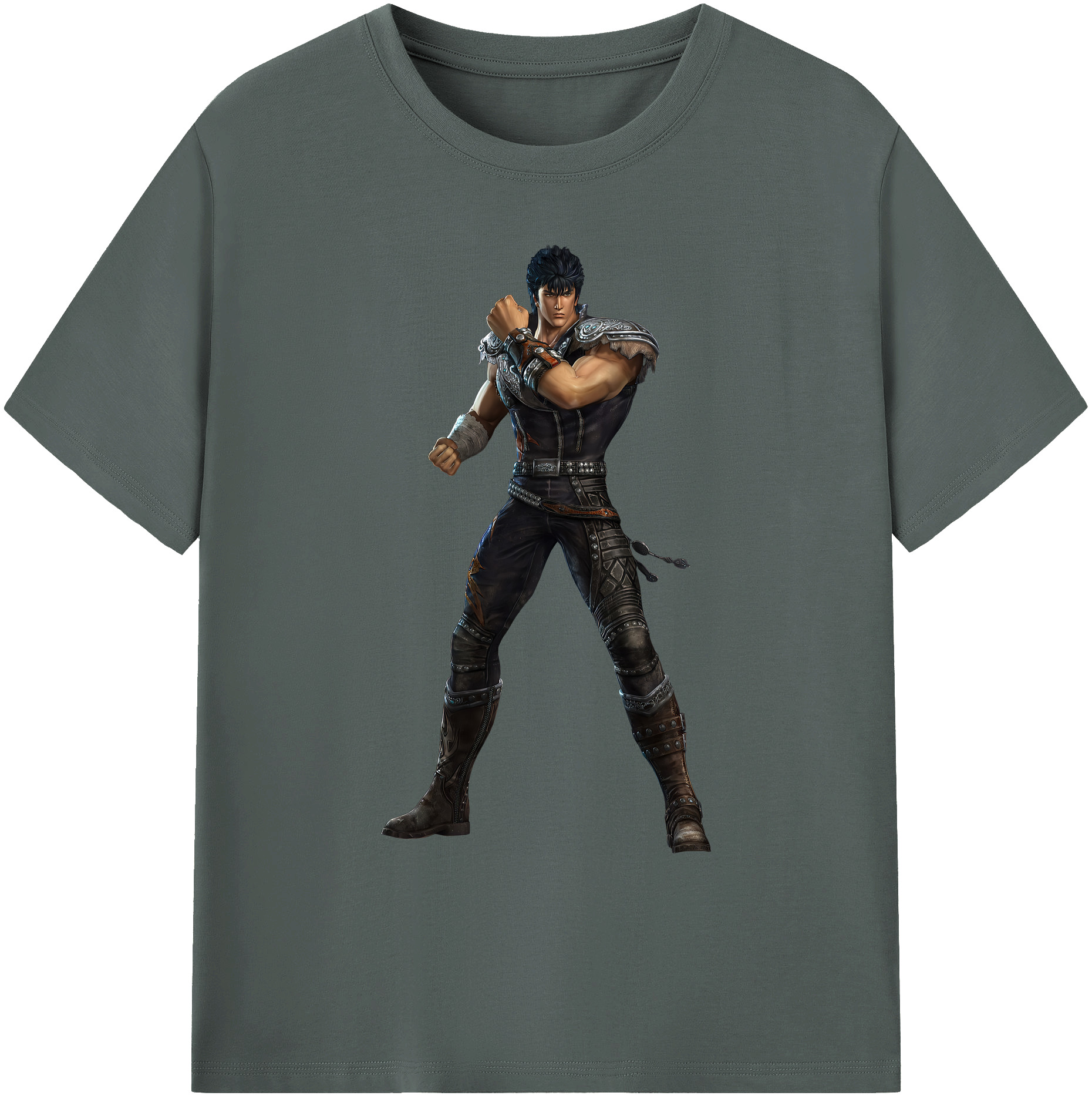 （画像用） 北斗の拳 Fist of the North Star 綿100％ メンズ半袖Tシャツ｜肌触りやわらか＆通気性
